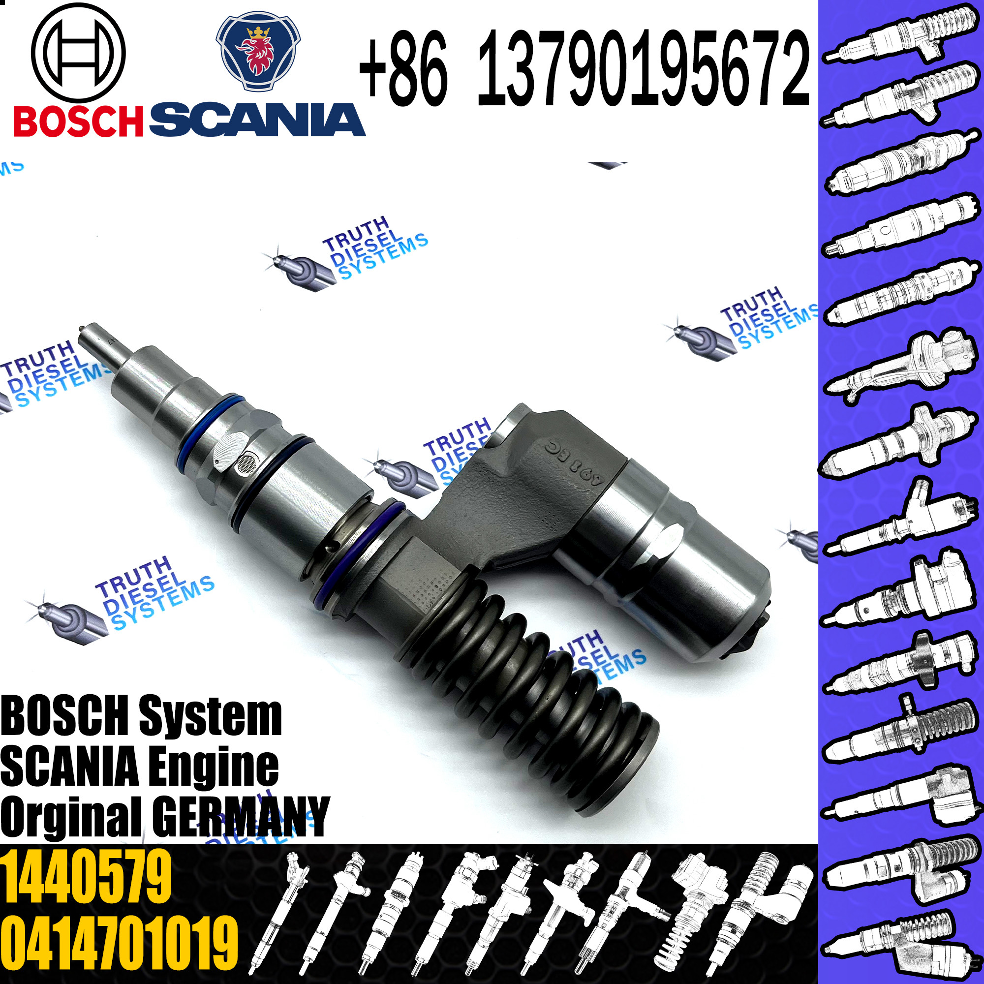 original new Diesel fuel pump assembly 1440579 0414701019 for SCANIA truck engine