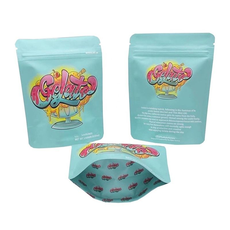 Water Resistant Aluminum Foil Pouch , 40-400mic Weed / Candy Packaging Bag