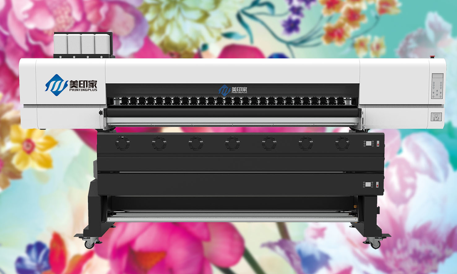 Industrial Dye Sublimation Inkjet Printer L2985xW928xH1573mm Print Speed 4 Pass 35m2/hour 6pass：25m2/hour 8pass：16m2/hour