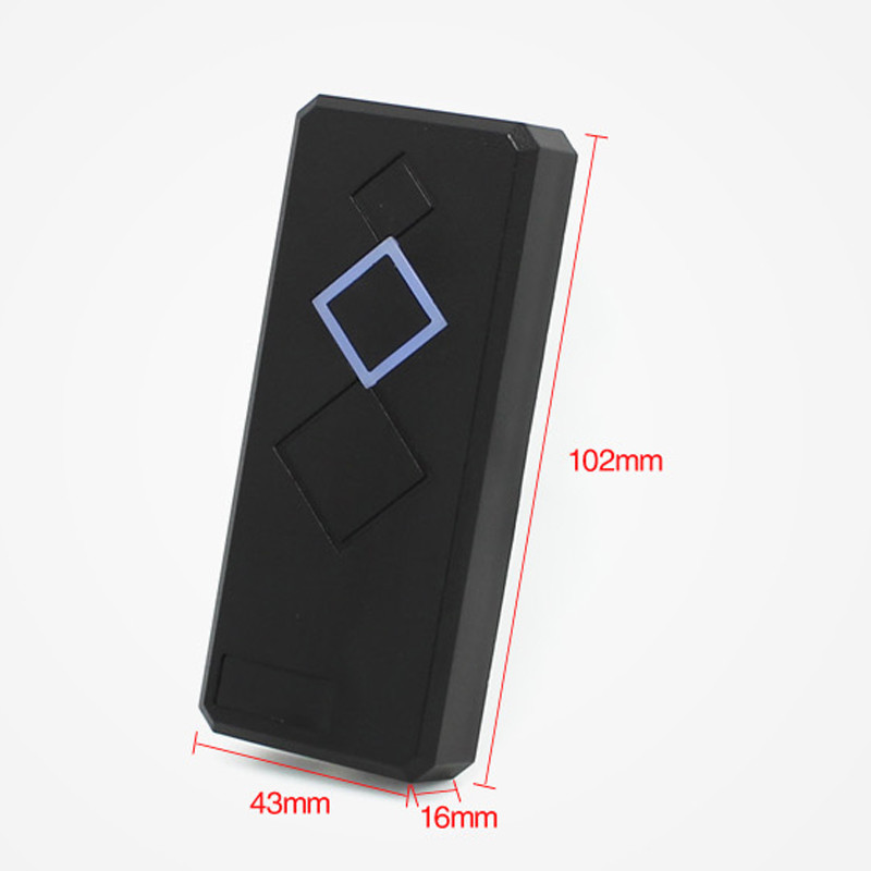 Durable 12V Rfid Card Reader 43 X 102 X 16 Mm 26 / 34 Bit Easy Operation