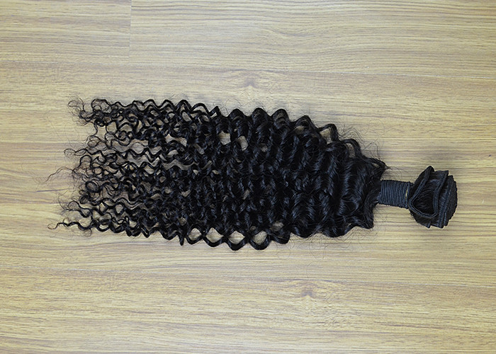 Peruvian Straight Human Remy Hair Weave Bundles Shedding Free Natural Color