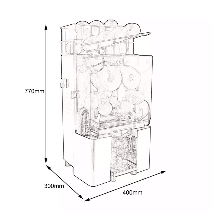 20 oranges/min Commercial Juice Making Machine
