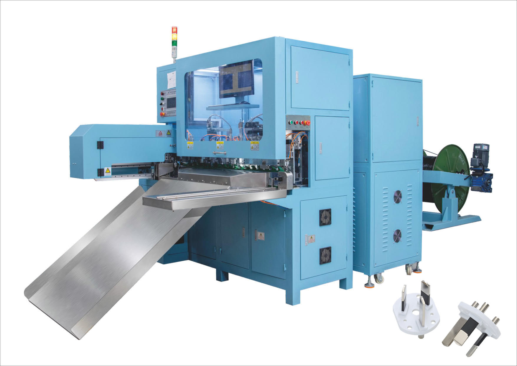 Electric 3 Pin PVC Wire Crimping Machine And Insert Environmental Protection