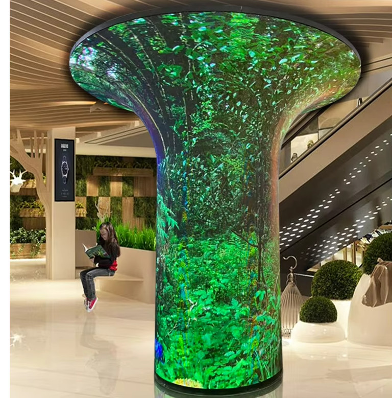 OEM Indoor Full Color Flexible LED Display Module Dust Proof For Advertisement