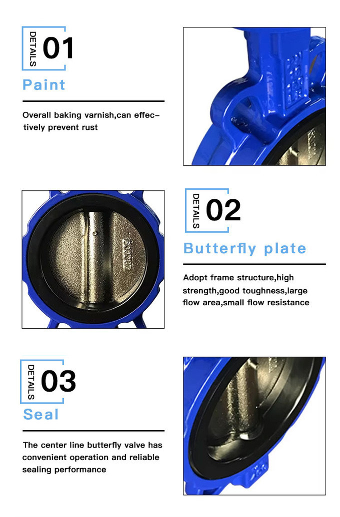 ANSI 150LB Soft Seal Turbine Butterfly Valve Ductile Iron Body