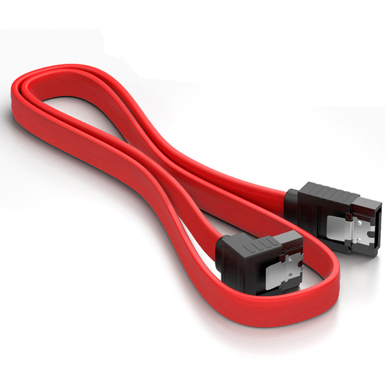 High Speed 6Gbps 90 Degree Right Angle Sata III 3.0 Power Extension Cable for Hard Disk