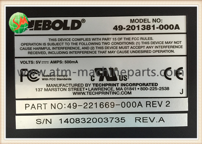 ATMS Diebold OPTEVA Maintenance Keyboard Keypad 49201381000A 49-201381-000A