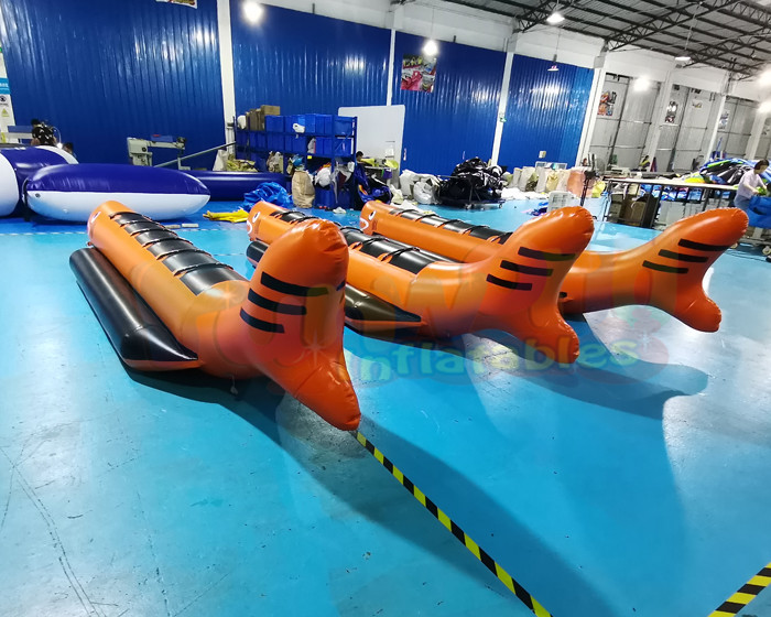 Water Sport Equipment Rowing Banana Inflatable Boat Toys