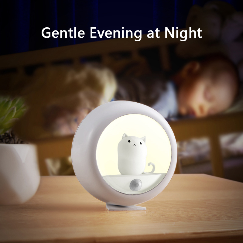 Decorative Atmosphere 800MAH 0.3w Motion Sensor Bedroom Night Light