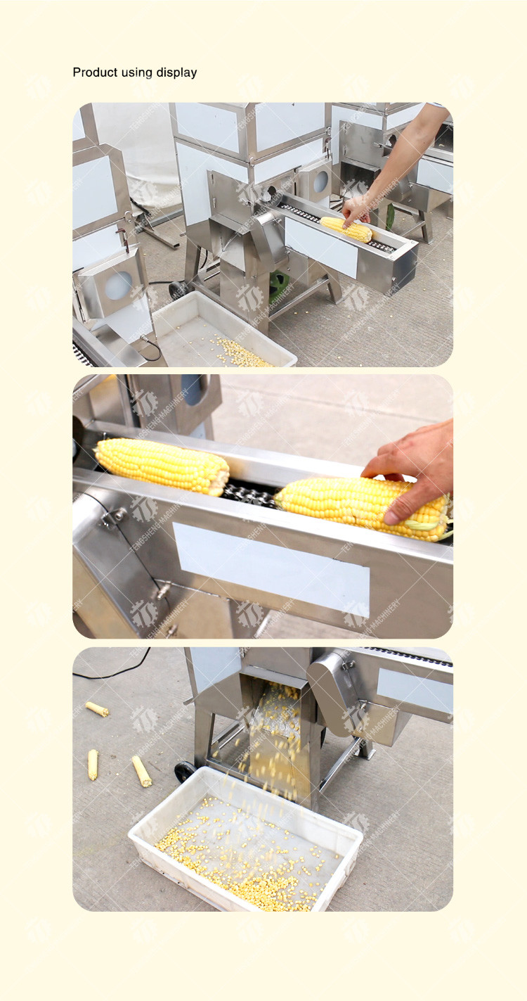 Tengsheng Corn Thresher Machine Frequency Converter Mini Shelling
