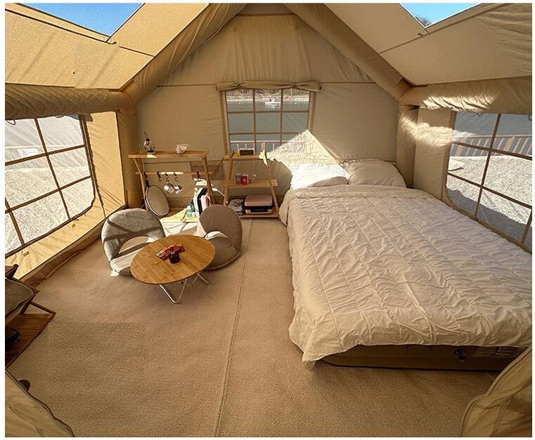 Air Tent, Inflatable Glamping Tent with Pump, Inflatable House Tent, Easy Setup Waterproof Outdoor Oxford Tents