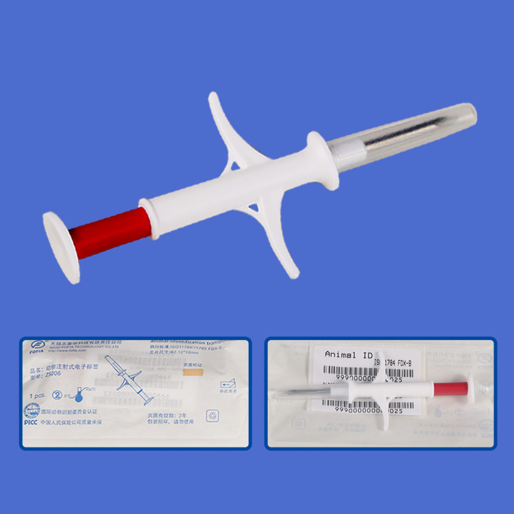 Microchip Implanter Sterilized Universal With 15 Digit Number Animal Chip Number