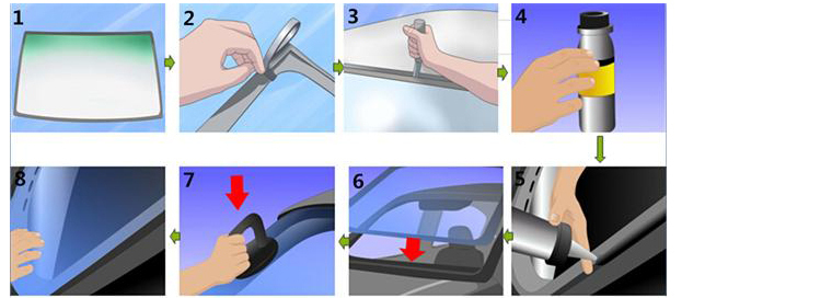 Polyurethane (PU) Adhesive Sealant Glue for Automotive Glass Bonding and Sealing