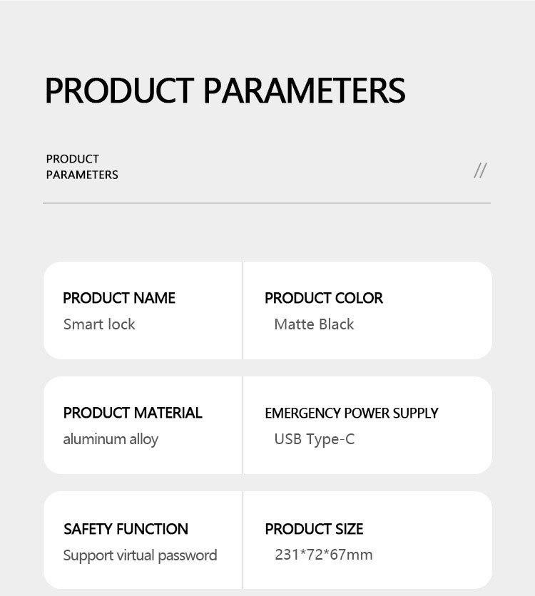 Qleung S810max New Design Tuya Door Lock Face Palm Fingerprint Password Card Key Unlock Tuya Remote Contronl Smart Home Door Lock
