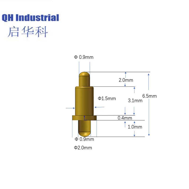 Double Ends 6.5mm Length Hiqh Precision Battery Cellphone 300mA 500mA SMT DIP IDI Smart Phone Pogo Pin
