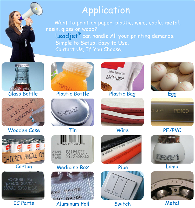 Durable Automatic Inkjet Printer , 5 Lines PET Bottle Expiry Date Printing Machine