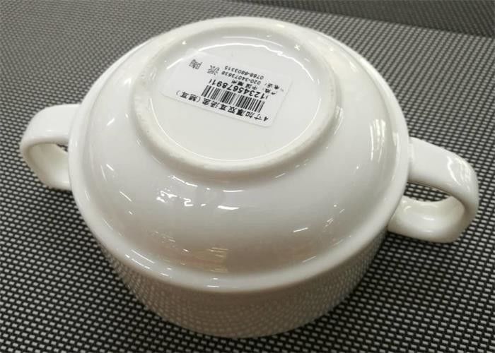 4'' White Stackable Porcelain Soup Bowl Porcelain China Dinnerware Sets Weight 259g