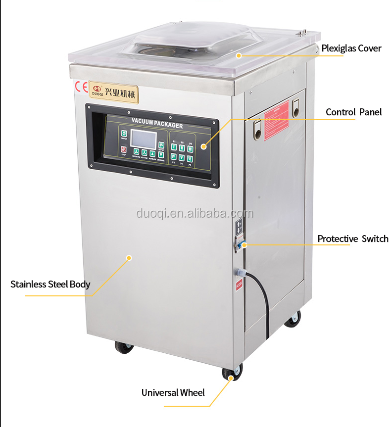 DQVC-400 Single Chamber Vacuum Sealer Electrically Controlled Automatically