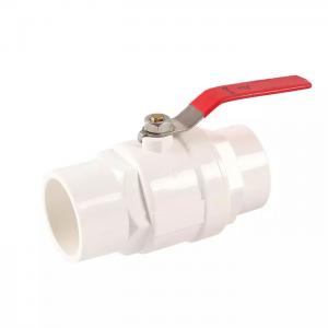 Buy cheap 1/2 To 4 One Way Water Valve Plastic PVC Body Three Piece Ball Valve product