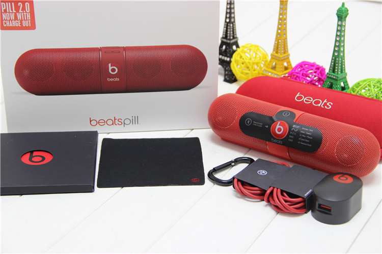 New Beats Pill 2.0 Red Portable Bluetooth Speaker with Built-in Mic Beats New Pill 2.0 from china supplier