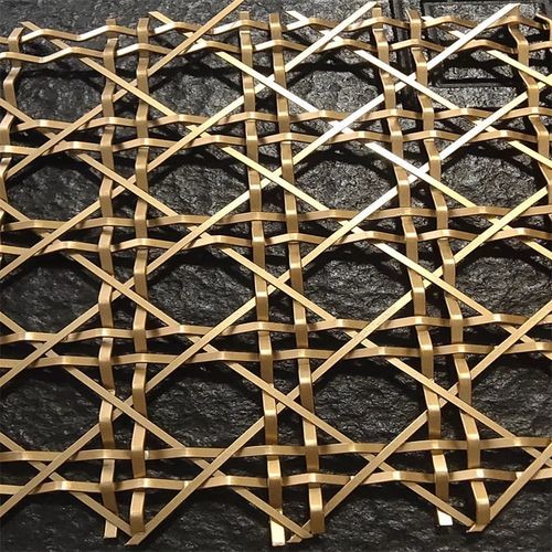 Stainless Steel Mesh Architectural Woven Wire Mesh For Facade Cladding