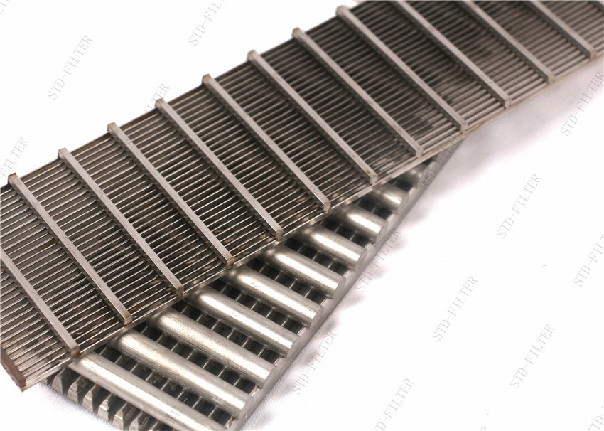 V Shaped Opening Wedge Wire Strainer Sieve Tube Resist Compression