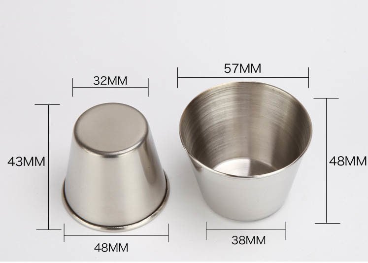 Stainless Steel Carry On Portable Wine Cup , Low Medium 45 Ml Wine Cup