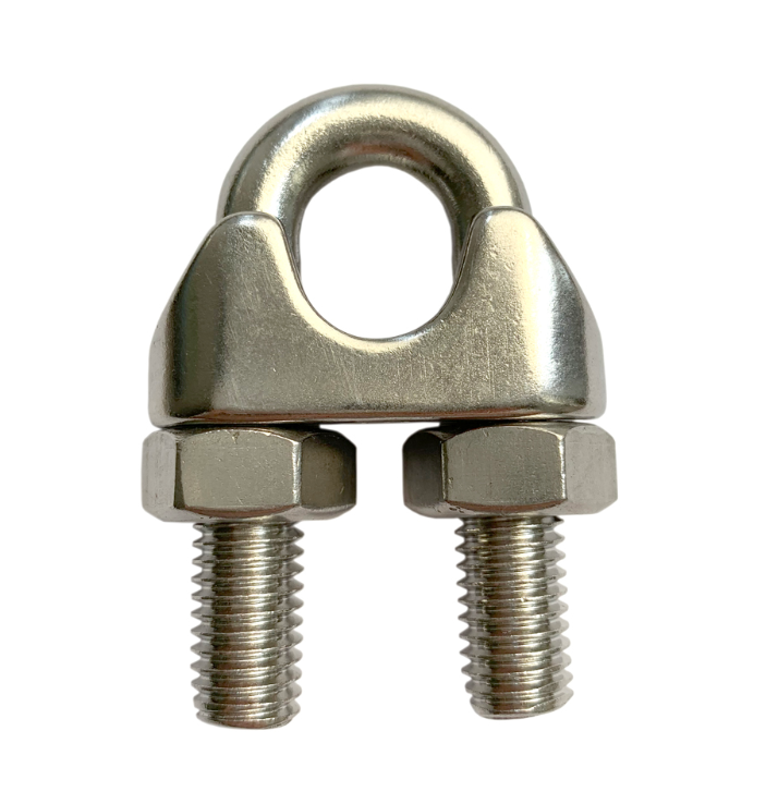 DIN 741 Drop Forged Stainless Steel Wire Rope Clamp For Cable End Connections