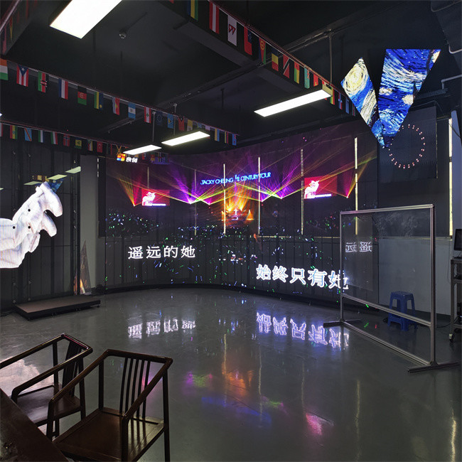 Aluminum Material Waterproof IP67 Full Color High Brightness Pixel Led Mesh Display for Large Indoor Glass LED Panel Screen