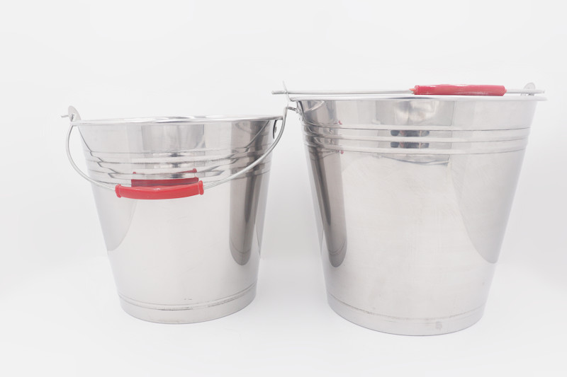 7L OEM/ODM manufacture ice bucket metal milk bucket 201#stainless steel water bucket