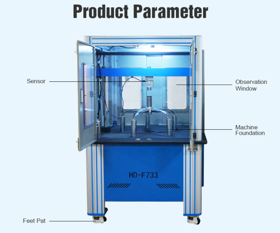 Furniture Testing Machine Office Chair Base Static Vertical Pressure Test Equipment