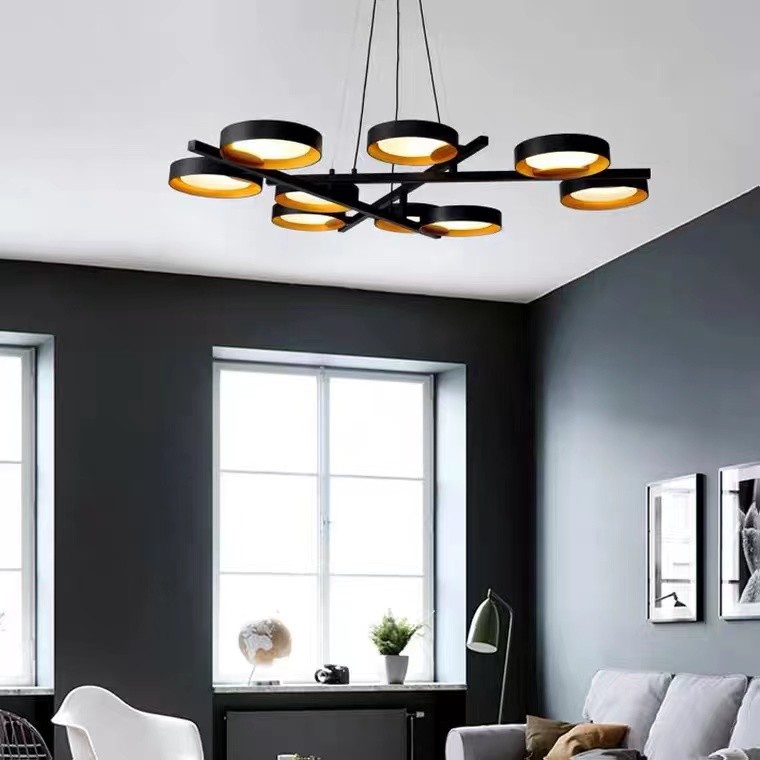 Modern Black Chandelier Decorative Home Led Pendant Light