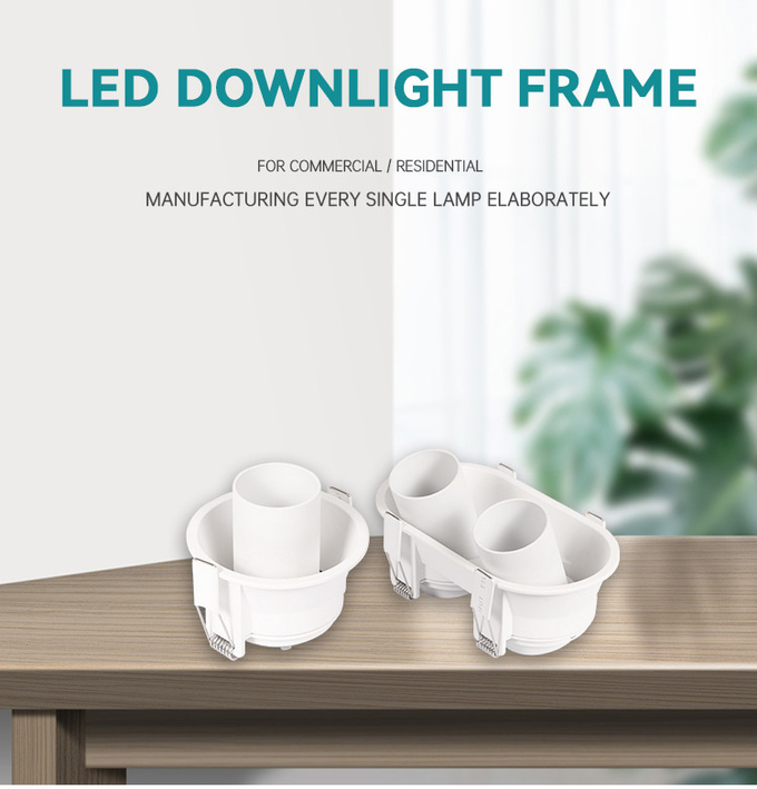Adjustable Recessed Spotlight Frame With Anti-Glare GU10 For Commercial Spaces