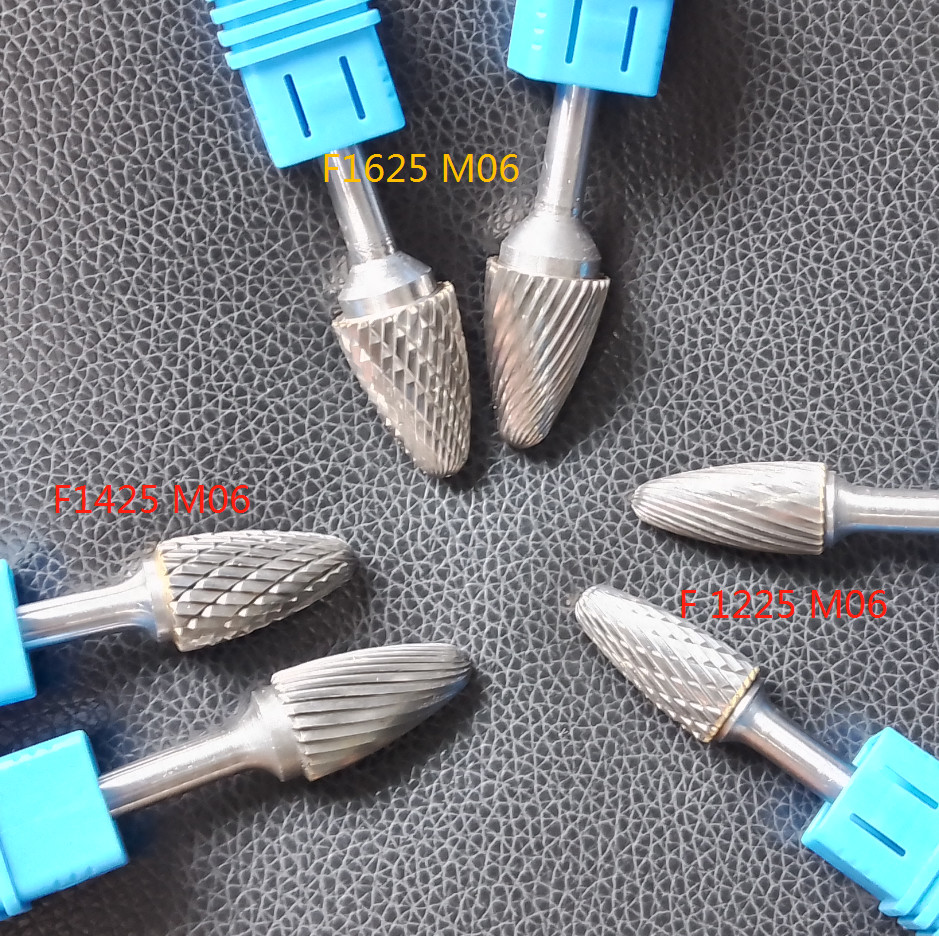 Tungsten Carbide Rotary Burr Used To Deburr Aluminum Welding Or To Enlarge Holes