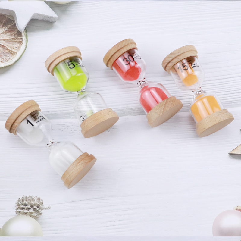 SGS 1-30 Min Wood Hour Glass Timer , Personalized Sand Timer Hourglass