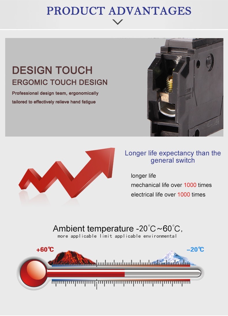 TQL Mini Smart Single Pole Circuit Breaker High Short Circuit Capacity