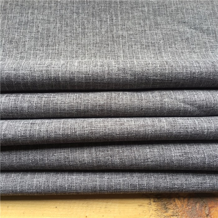 Breathable Plain Dyed 5MM Stripe Fabric for Pajamas Imitation Cotton/Linen Home Textile