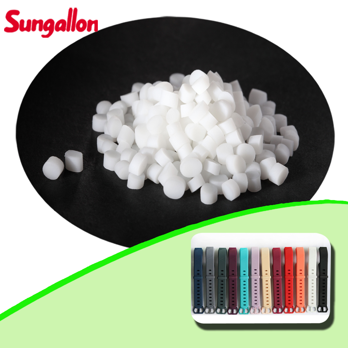 White Opaque 40A~90A TPE Plastic Material TPR Plastic Material Easy to Colouring for Overmolding
