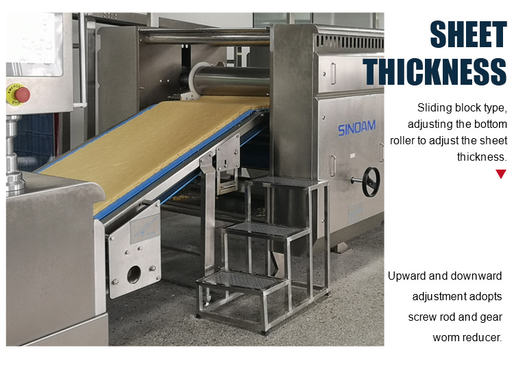 New Bakery Equipment Roller Automatic Sheeter Dough For Biscuit Product Line