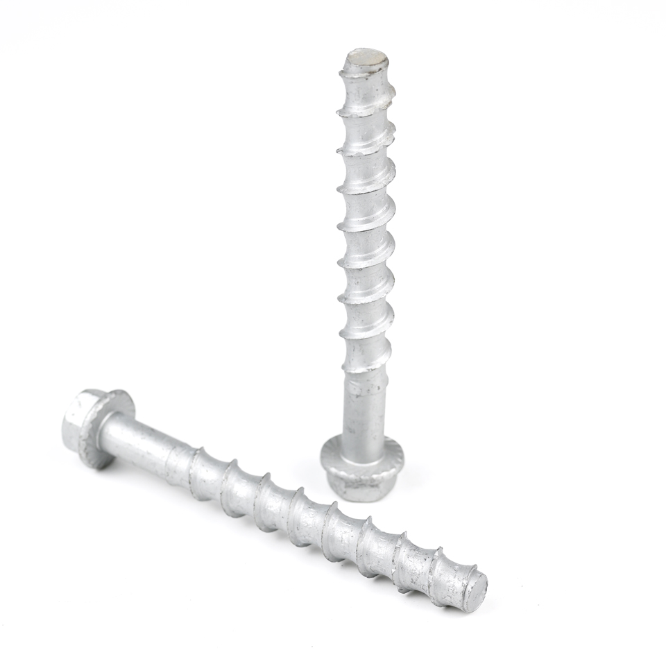 100% QC Tested M12 Concrete Screw Bolts for Concrete Wall and Light-Gauge Steel Fixing