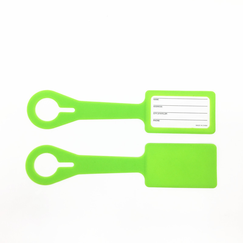 Office/School/Personal Silicone Luggage Tag , Cute and Practical Suitcase Label with Name ID Card
