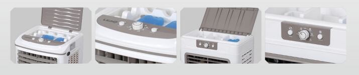 New Solar Eco Dc Air Cooler Big Air Flow Factory Office Model Lp-6000