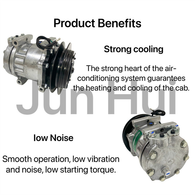 YX91V00001F1 Ac Compressor Parts , SK200-8 Kobelco Air Compressor