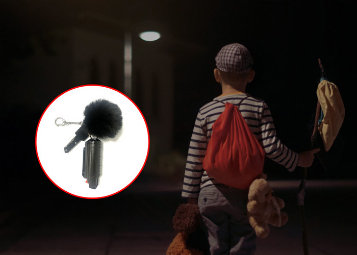 Colorful ABS Plastic 20ML Defense Keychain Set For Women Kids