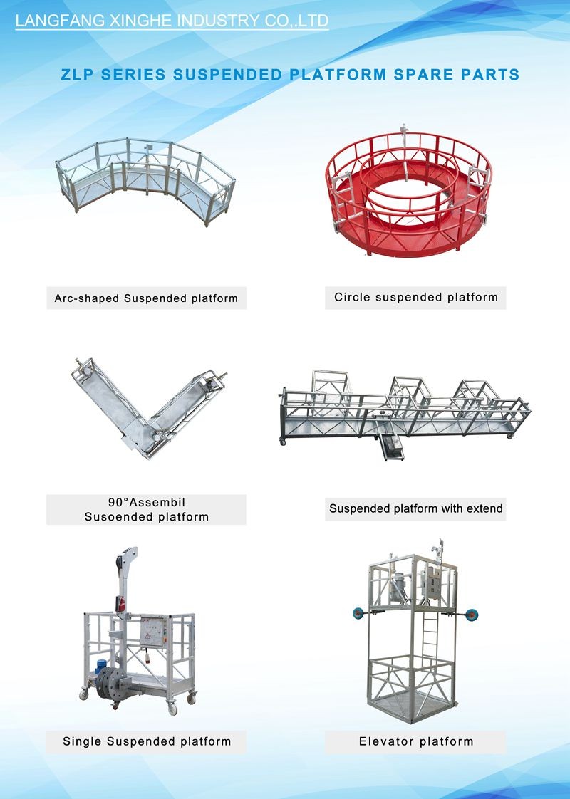 LTD80 hoist suspended rope platform ,2.2kw electric winch gondola , lifting cradle for cleaning,maintenance