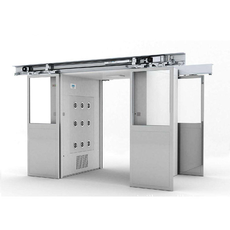 PLC LED Cargo Airlock Cleanroom , LCJ Portable Air Shower Material Pass Through