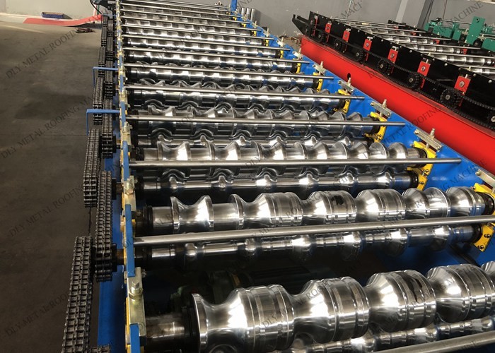 6 Ton Corrugated Roof Panel Roll Forming Machine PPGI Ibr Sheeting Equipment