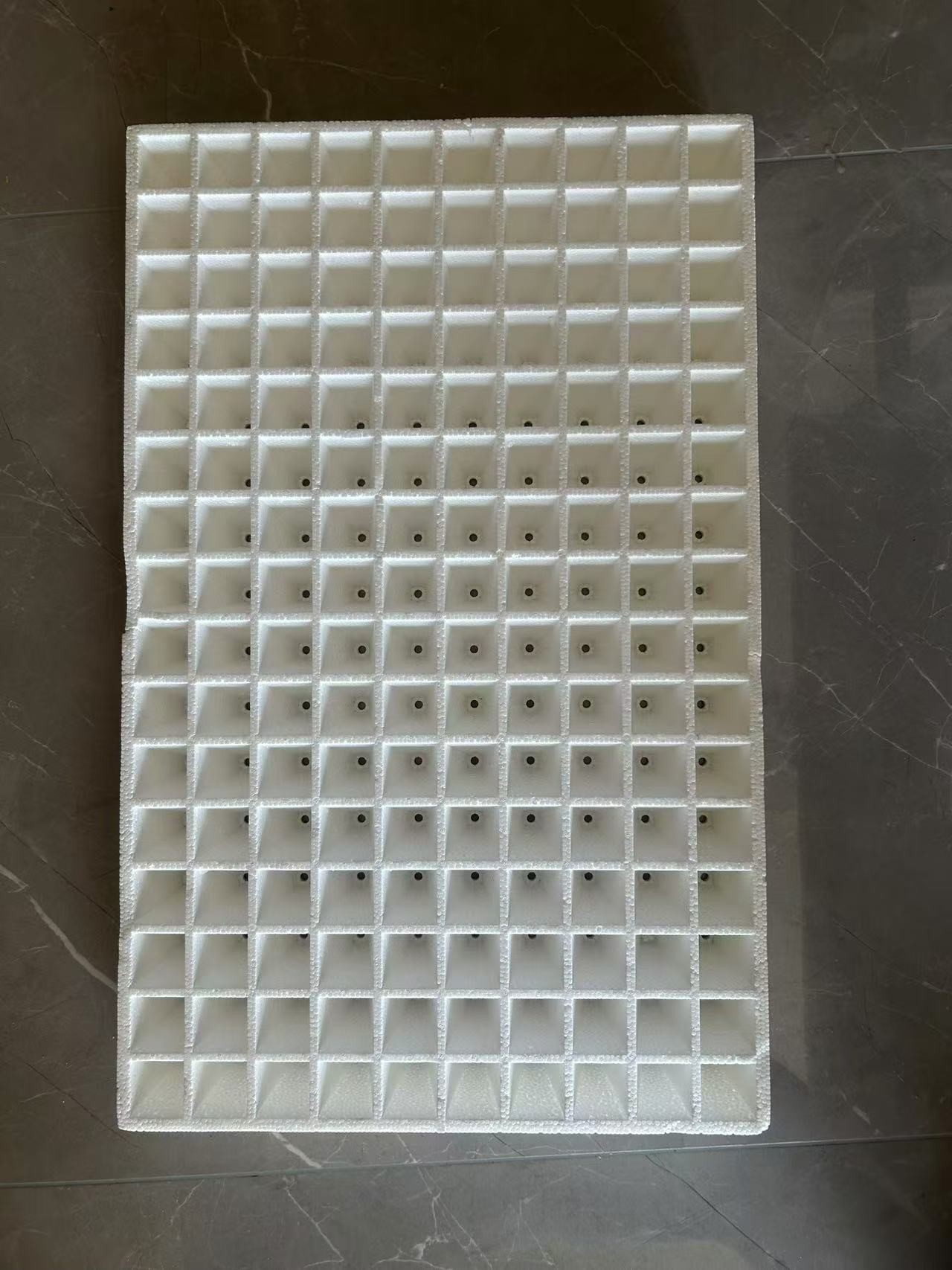 Foam seedling tray tray Vegetable seedling tray hydroponic tray tray White foam traypepper seedling tray wholesale floating foam board water planting