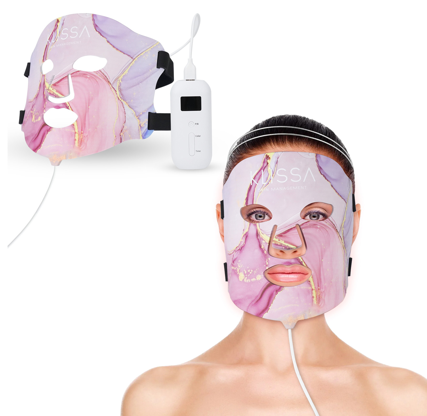 Home Use 660nm Led light Silicone Acne Treatment Skin Care Led Facial Mask