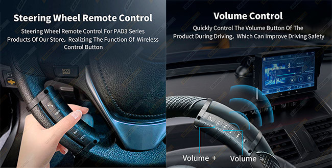 6 Keys Steering Wheel Car Accessories Car Wireless Steering Wheel Control Fcc
